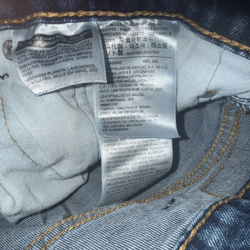 Levi's 505 Regular‎ Fit Straight Leg Dark Wash Denim Jeans Men's Size 38x30